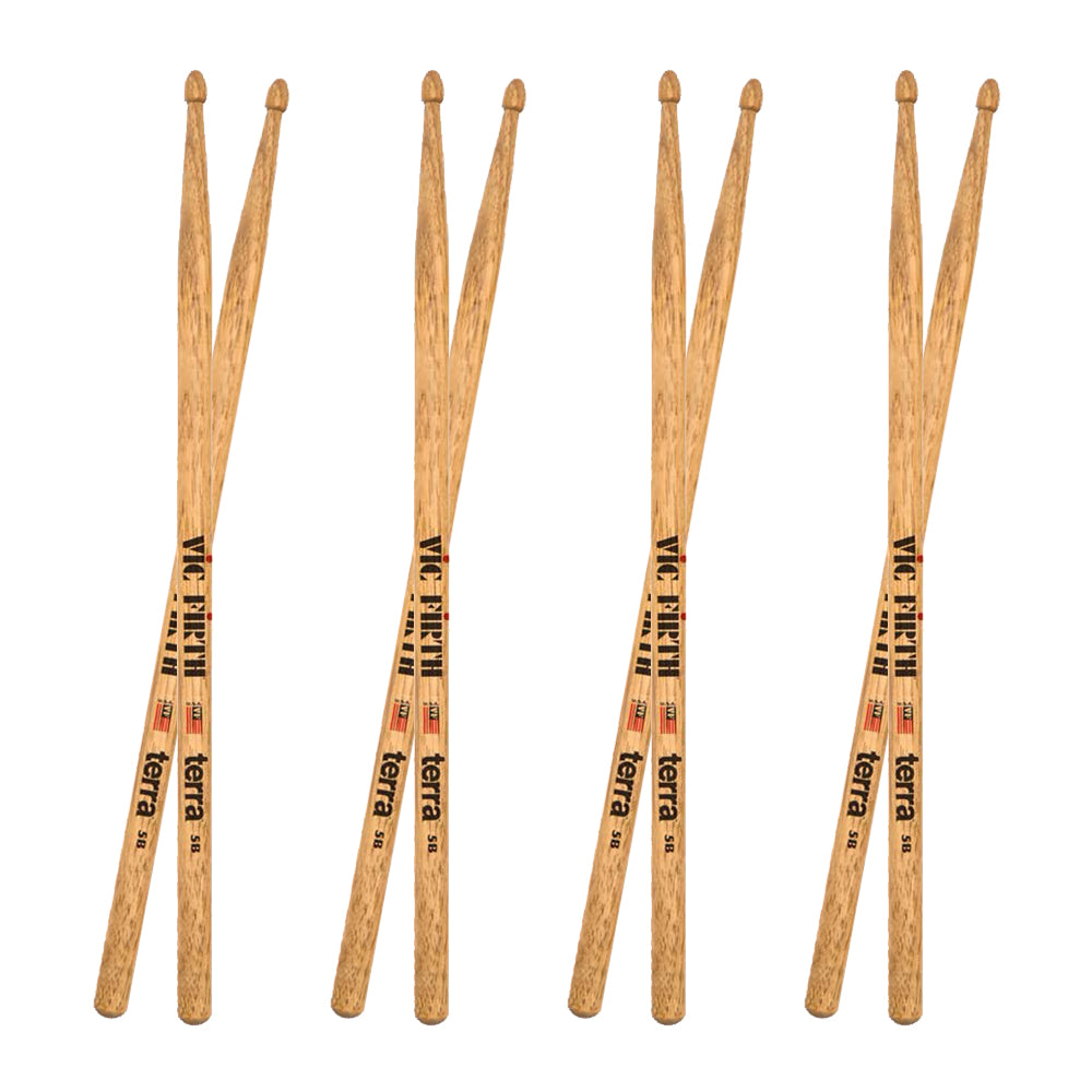 Vic Firth American Classic® P5BT4PK Terra Series Drumsticks [Wood Tip] - VAULE PACK x4