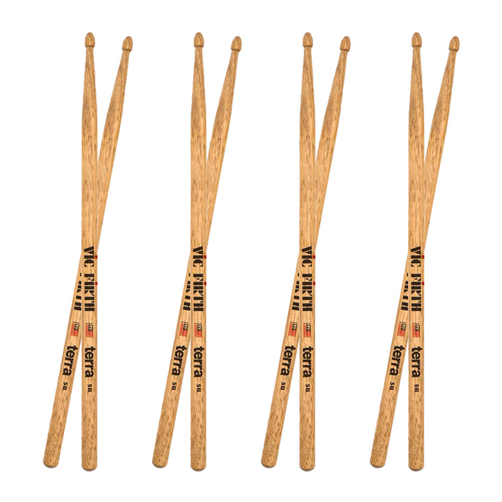 Vic Firth American Classic® P5BT4PK Terra Series Drumsticks [Wood Tip] - VAULE PACK x4