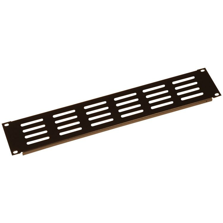 Gator GRW-PNLVNT2 2U flanged slotted panel w/ elongated vent holes