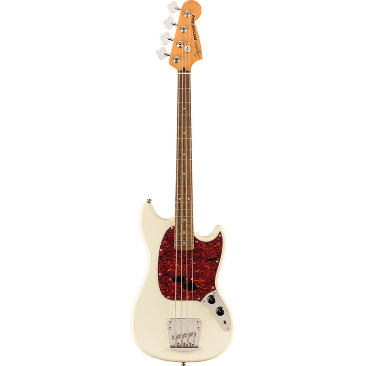 Squier Classic Vibe '60s Mustang Bass Laurel Fingerboard Electric Bass Guitar - Olympic White