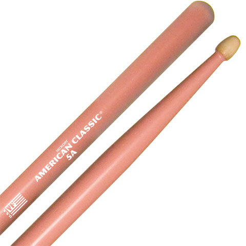 Vic Firth 5AP American Classic 5A Wood Tip Pink Drumsticks