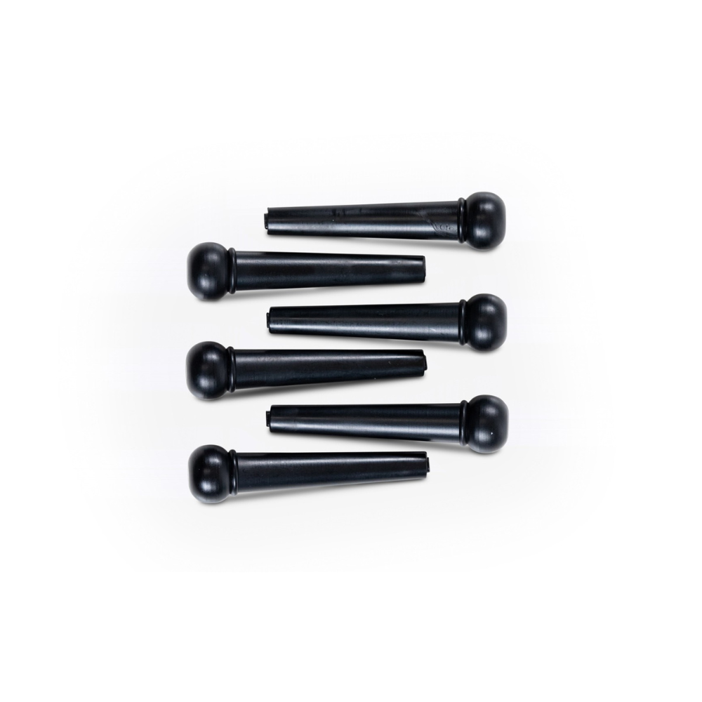 Taylor 7252 Plastic Acoustic Guitar Bridge Pins (6 pcs) - Black