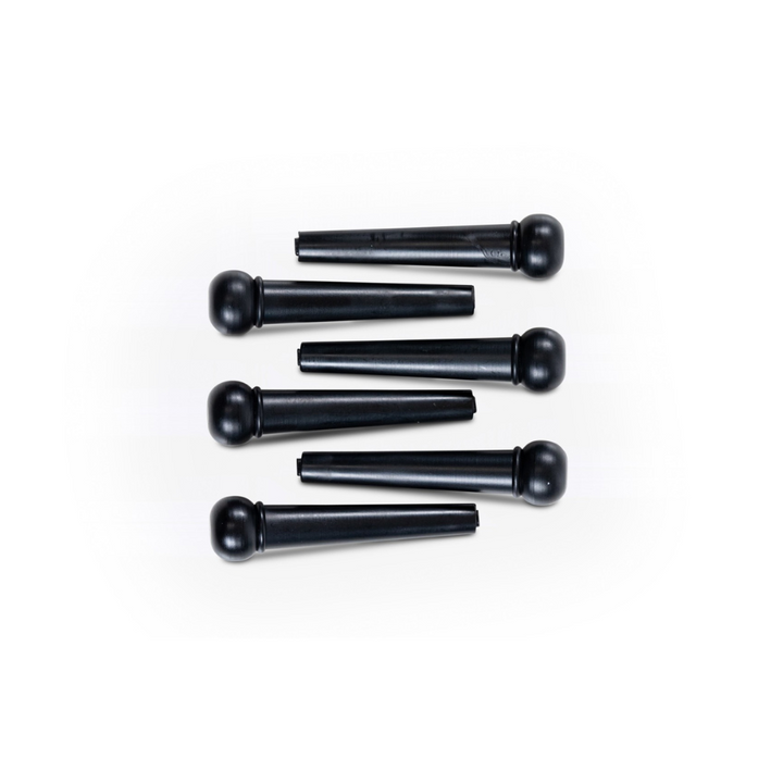 Taylor 7252 Plastic Acoustic Guitar Bridge Pins (6 pcs) - Black