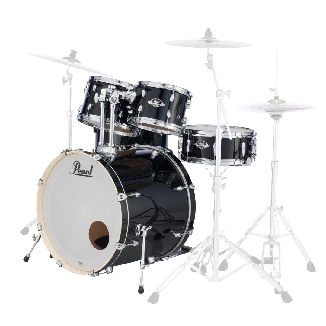 Pearl Export Exx 5-piece Drumkit & Hardware in Jet Black W/ Zildjian Cymbal Pack No Throne - Exx725zpc31