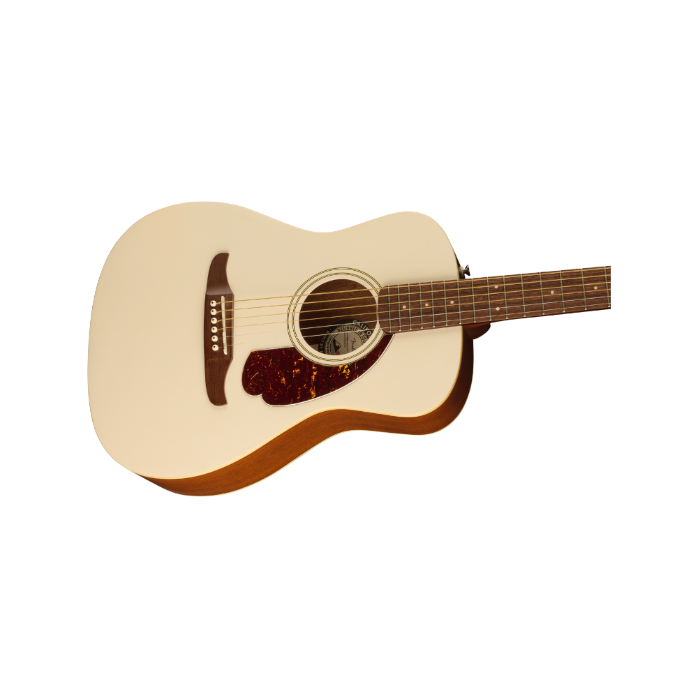 Fender California Series Malibu Player Walnut Fingerboard  Tortoiseshell Pickguard - Olympic White