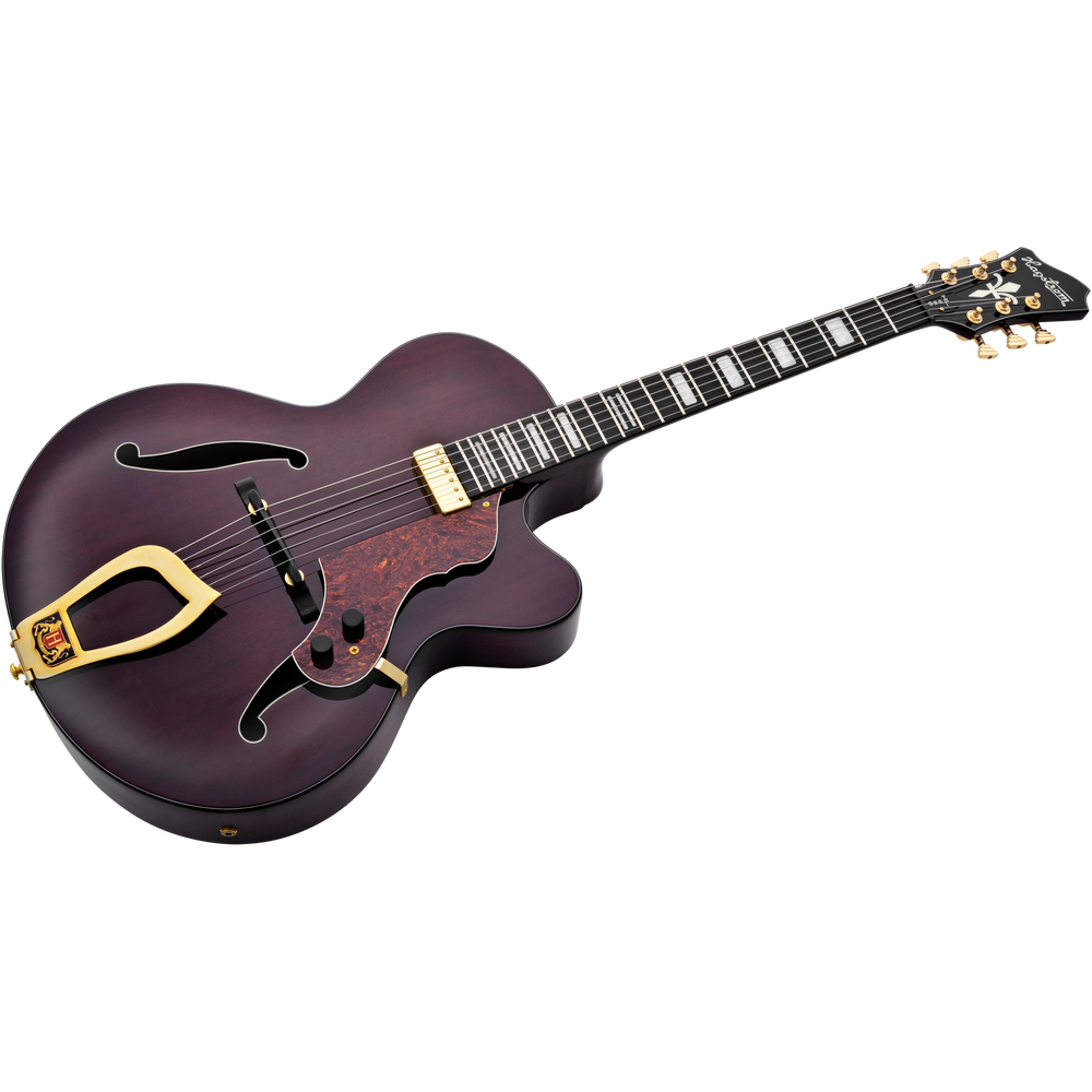 Hagstrom Hl550-nmg Jazz Electric Guitar - Nat Mahogany Gloss
