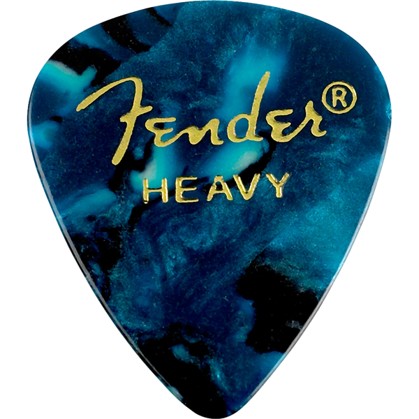 Fender 351 Shape Premium Picks -12 Count Pack - Ocean Turquoise
