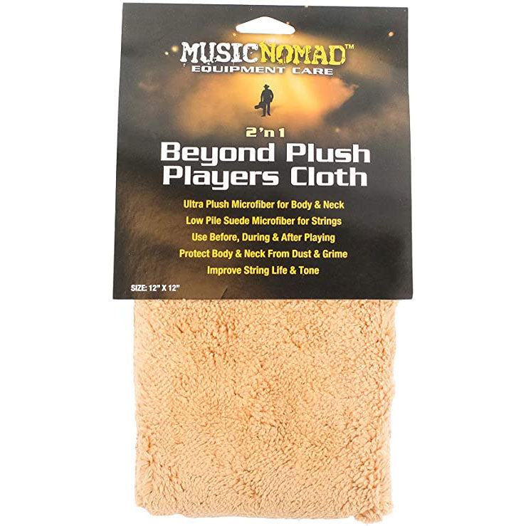 MusicNomad MN241 2-in-1 Cloth with Plush & Suede Microfibre Sides