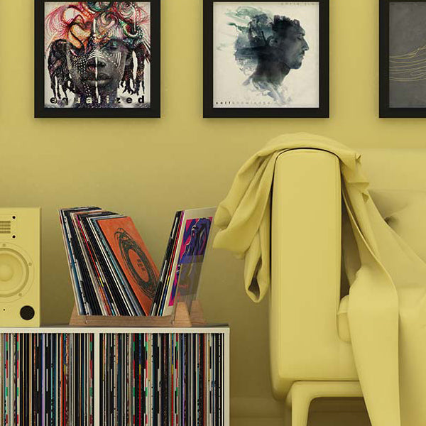Glorious Record Stand 75 Classy Display and Storage Solution (Holds 75 Records)