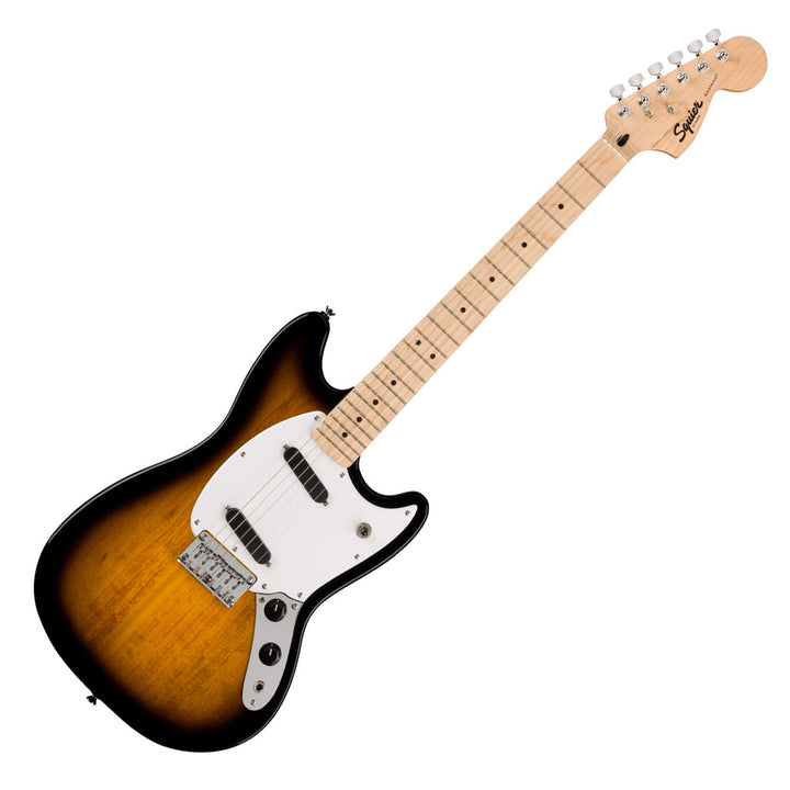 Squier Sonic Mustang  Maple Fingerboard White Pickguard 2-color Sunburst