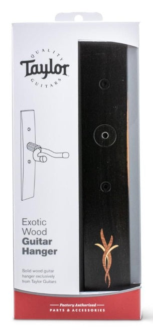 Taylor Guitar Hanger,Ebony,Bouquet Myrtlewood/Boxwood Inlay