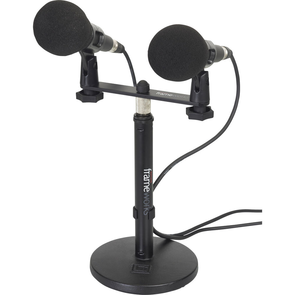 Gator Frameworks Mic Mount Bar for 1-2 Microphones