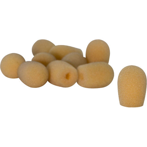 On-Stage ASWS20N10 Windscreens for Headset Microphones (10-Pack) - Tan