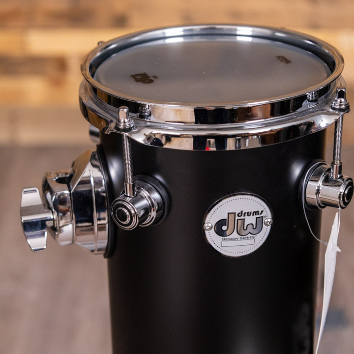 DW Design Series Rata Tom 12x6 Acrylic - Satin Black Acrylic