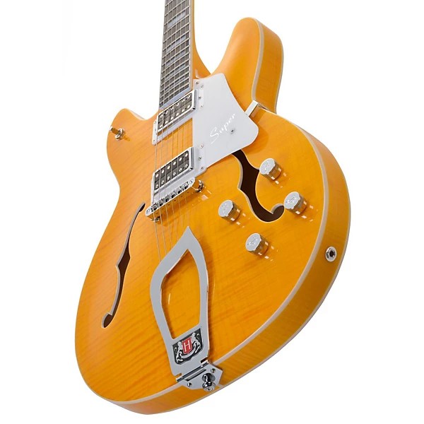 Hagstrom Suvik-ddl Super Viking Electric Guitar - Dandy Dandelion