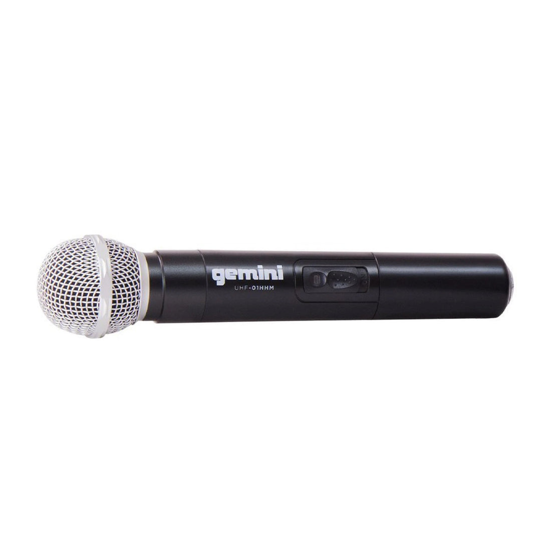 Gemini UHF-02M Dual-Channel UHF Wireless Microphone System - Handheld Vocal (S12 517.6+521.5)