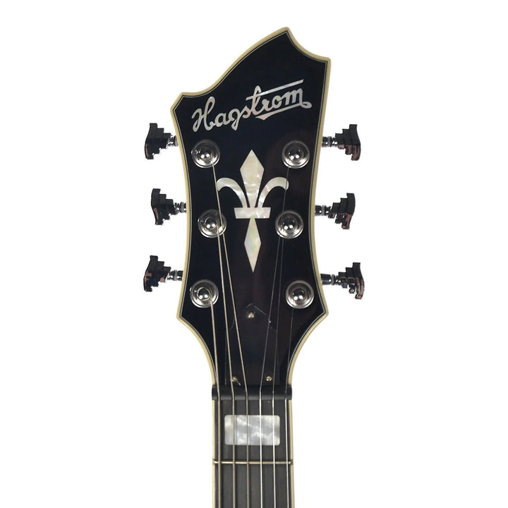 Hagstrom Pass-blk Pat Smear Electric Guitar - Black Gloss