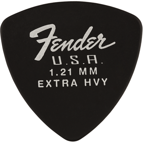 Fender Dura-Tone Delrin Pick, 346-shape, 12-Pack - Black
