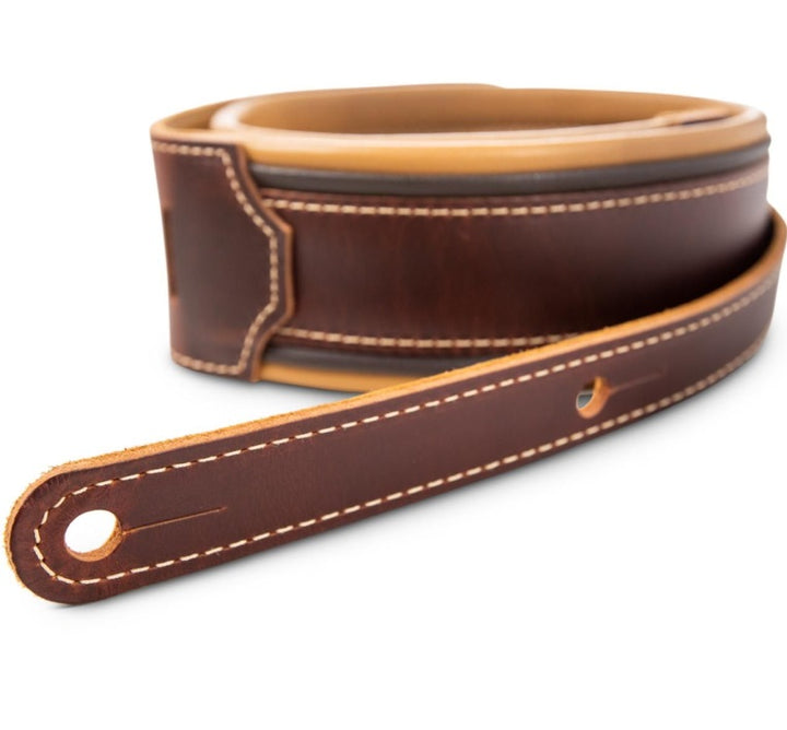 Taylor Ascension Strap,Cordovan Leather,2.5" Cordovan,Black,Butterscotch