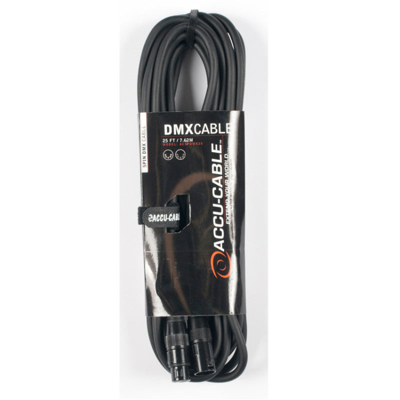 Accu-Cable Standard 5-Pin DMX Cable 25 Feet