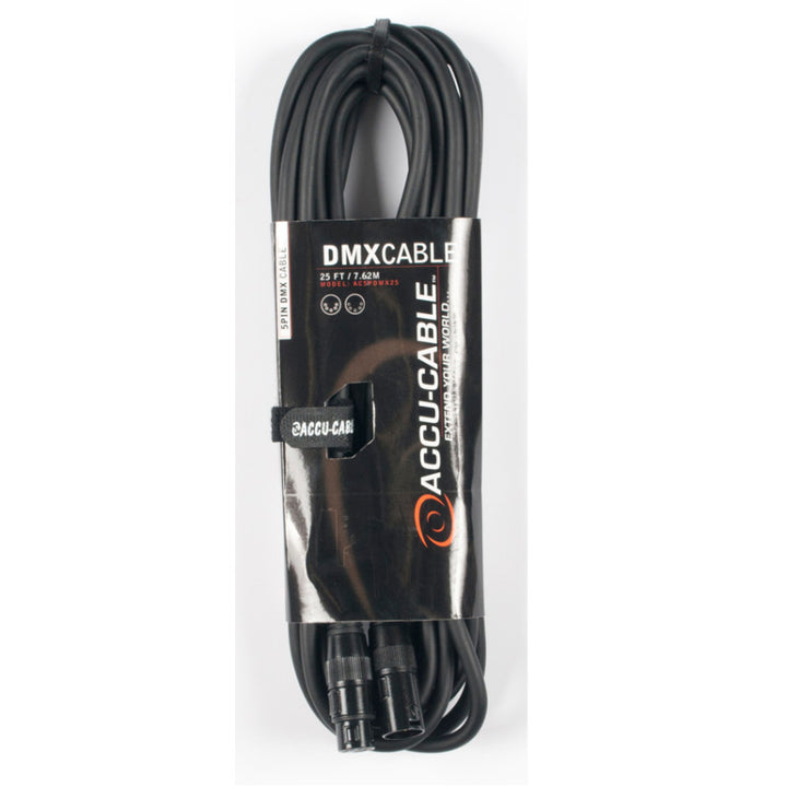 Accu-Cable Standard 5-Pin DMX Cable 25 Feet