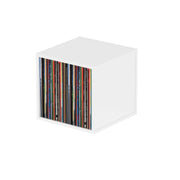 Glorious Record Box 110 Vinyl Storage (Holds 110 Records) - White