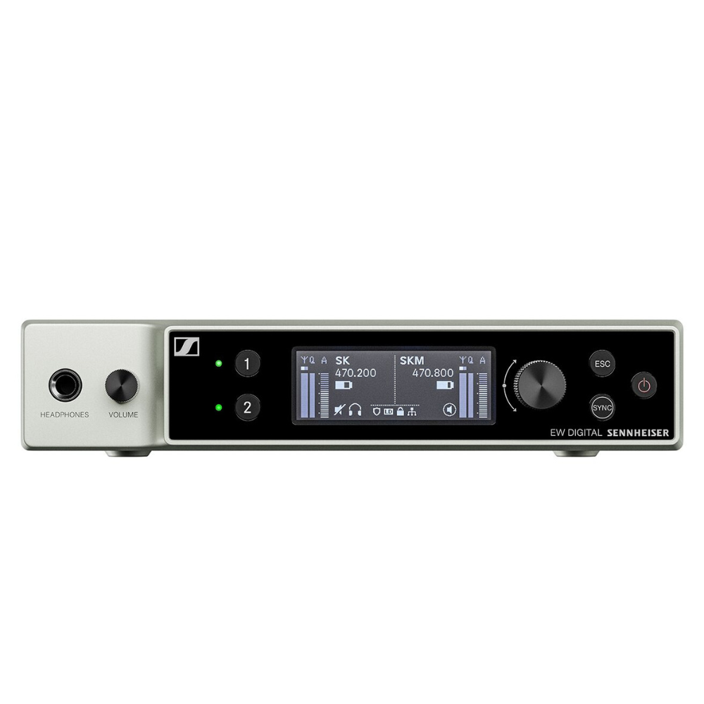 Sennheiser EW-DX EM 2 DANTE (Q1-9) Two-Channel Digital Rackmount Receiver with Dante (Q1-9: 470 to 550 MHz)