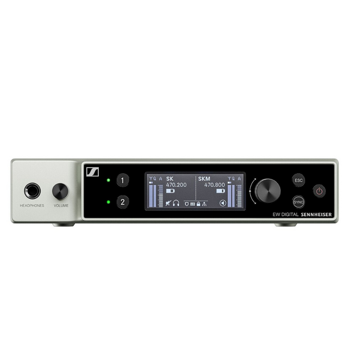 Sennheiser EW-DX EM 2 DANTE (Q1-9) Two-Channel Digital Rackmount Receiver with Dante (Q1-9: 470 to 550 MHz)