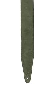 Levy's MGS80CS-BRN-GRN 2.5" Brown Padded Guitar Strap with Olive Green