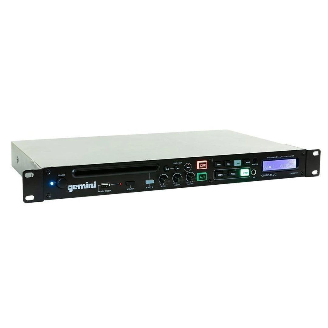 Gemini CDMP-1500 Single 1U CD / MP3 / USB Player w/ Remote