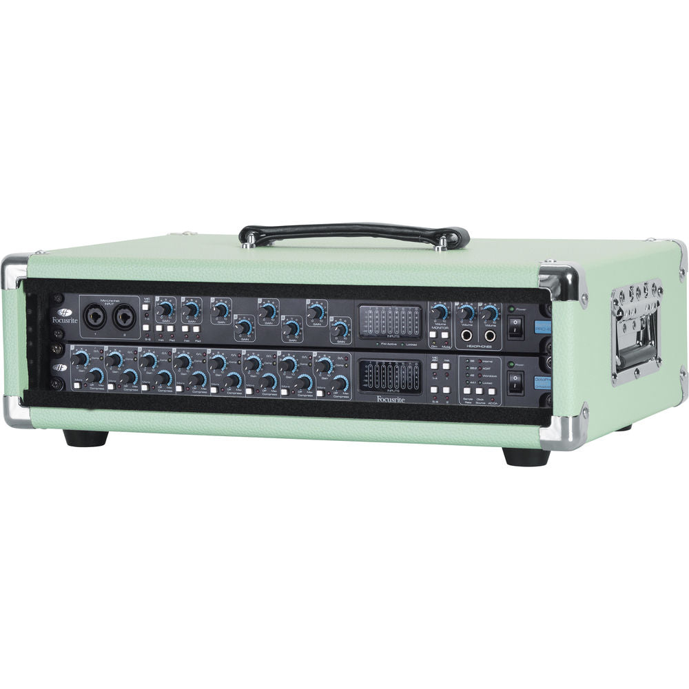 Gator Vintage Amp Vibe Rack Case (2U) - Seafoam Green