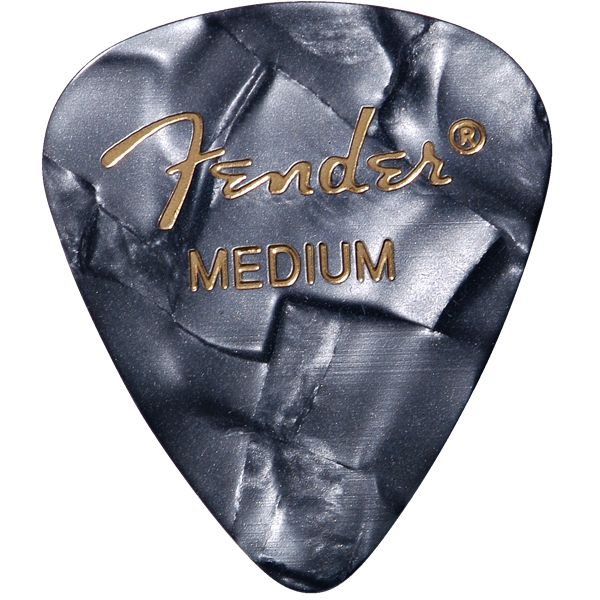 Fender 351 Shape Premium Picks -12 Count Pack - Black Moto