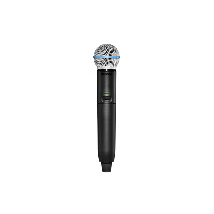 Shure GLXD24R+ Dual Band Wireless System with GLXD4R+ Half-rack Receiver and Beta®58A Handheld Transmitter
