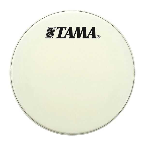 Tama CT22BMSV - 22" White Coated Black Logo Bass Drum Head