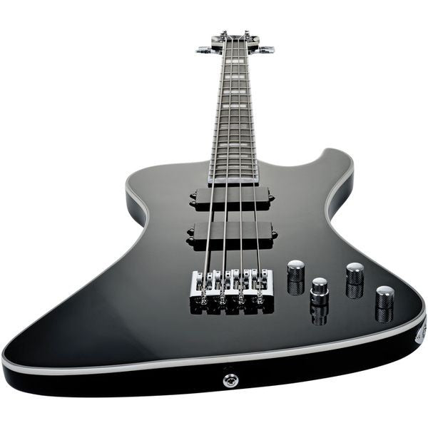 Hagstrom Nekr5-l-blk Nekromant Electric Bass - Black Gloss Lh