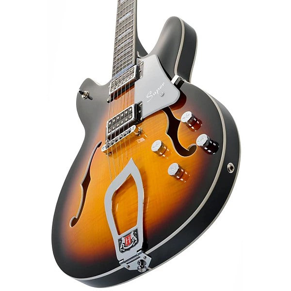 Hagstrom Vik-tsb Viking Electric Guitar - Tobacco Sunburst