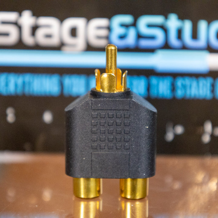 Stage & Studio SS-Y3.5-2R - Dual RCA Female to 1/8" TRS
