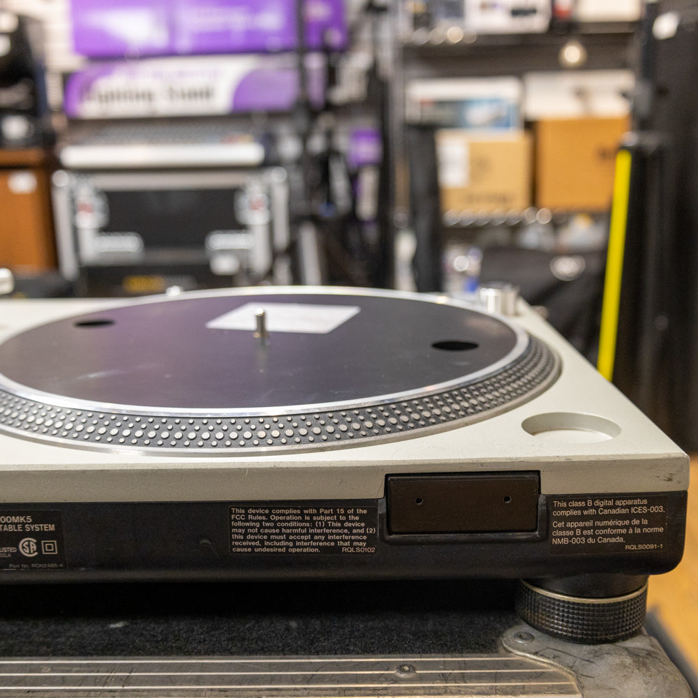 Technics SL-1200 MK5 Turntable Silver SN GE6JE01141 R - Used