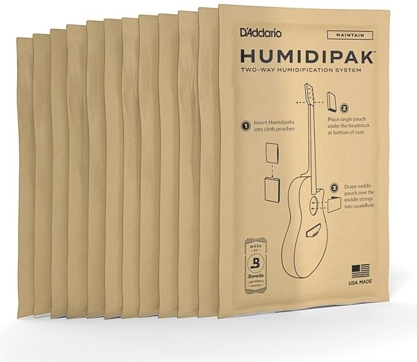 D'Addario PW-HPRP-12 - HUMIDIPAK STD REPLACEMENT 12PK