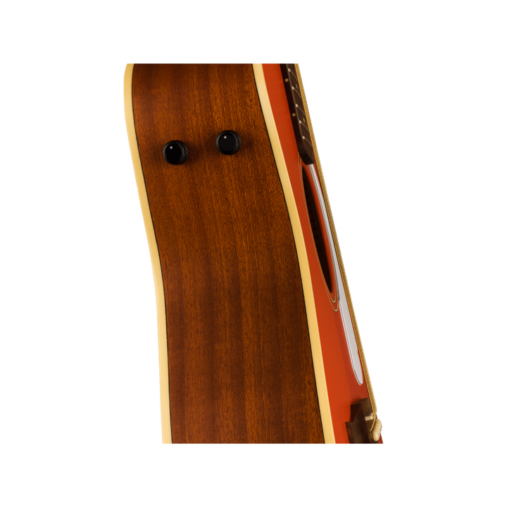 Fender California Series Malibu Player Walnut Fingerboard  White Pickguard - Fiesta Red