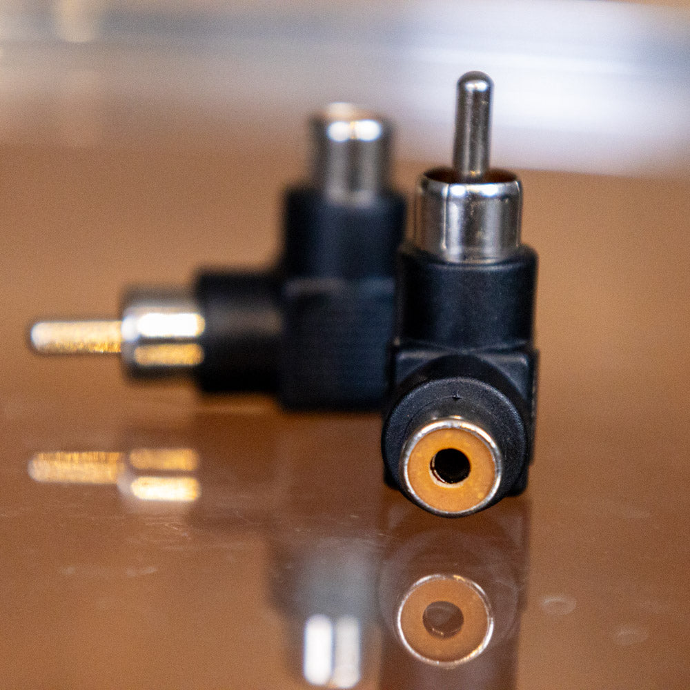 Stage & Studio SS-RCA-RA - Right-Angle RCA Adapter (Pair)