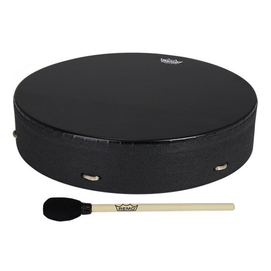 Remo E1-1314-BE - 14" x 3.5" Bahia Buffalo Drum - Black Earth