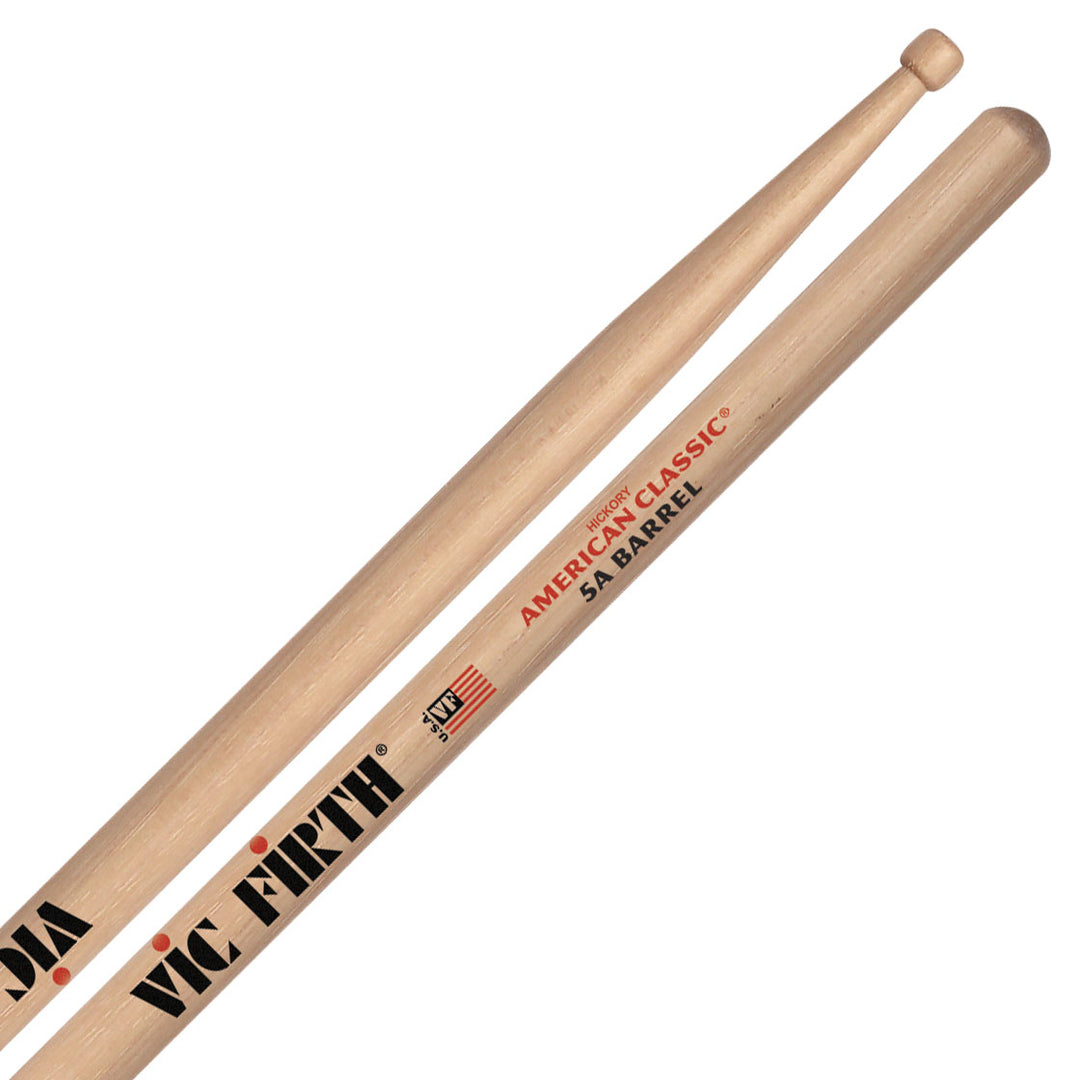 Vic Firth 5ABRL AmericanClassic 5A-Barrel Tip Drumsticks