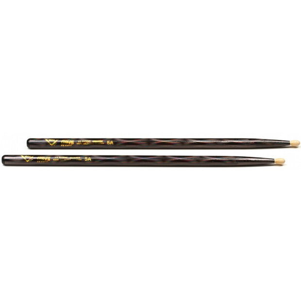 Vater VCBK5A - Color Wrap 5A Black Optic Wood Tip Drumsticks