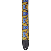 Levy's MP3SG-002 Stained Glass Guitar Strap - Orange and Blue
