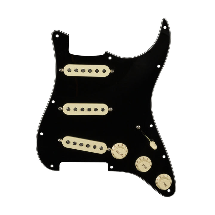 Fender Pre-Wired Strat Pickguard, Original '57/'62 SSS - Black