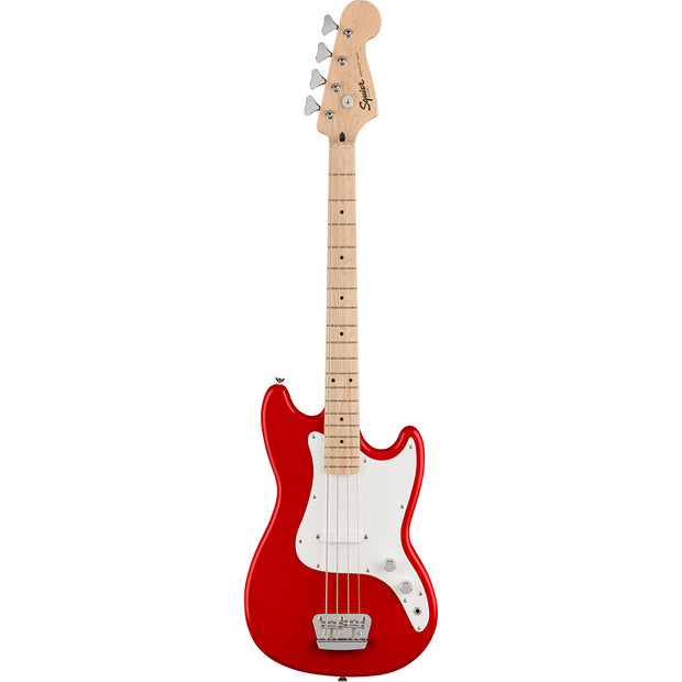 Squier Bronco Bass, Maple Fingerboard, White Pickguard, Torino Red