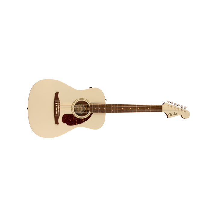 Fender California Series Malibu Player Walnut Fingerboard  Tortoiseshell Pickguard - Olympic White