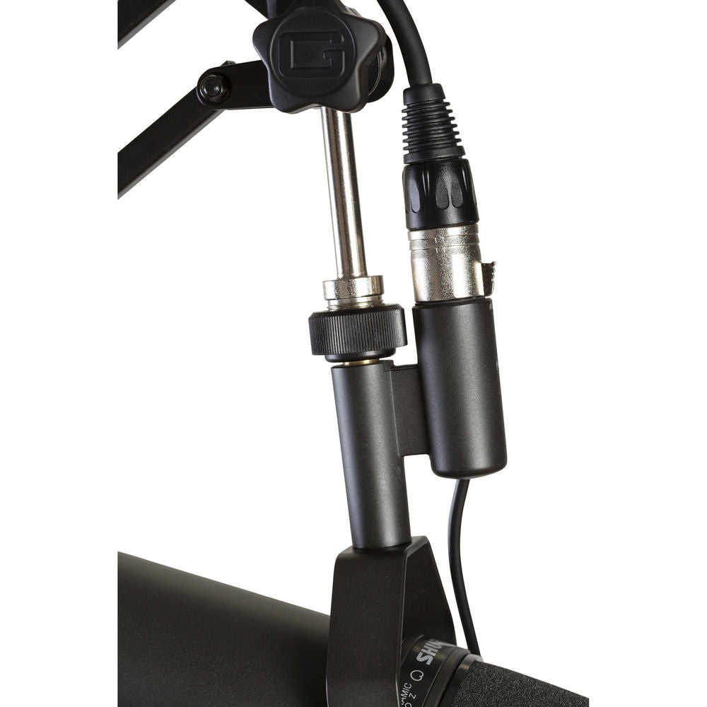 Gator Frameworks Desk-Mounted Broadcast/Podcast Boom Arm Microphone Stand
