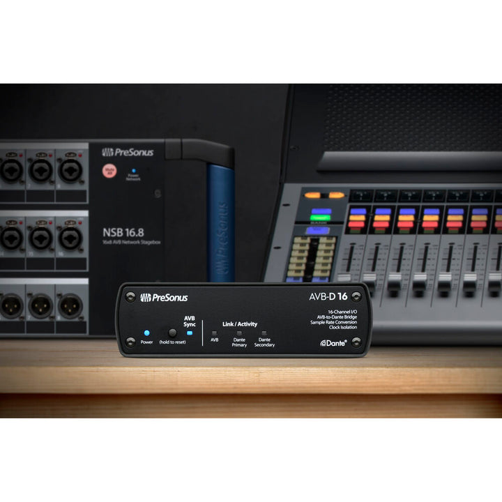 PreSonus AVB-D16 Network Bridge 16x16 Two-Way AVB-to-Dante